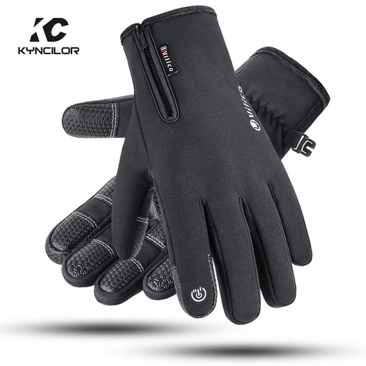 Winter Waterproof Men's Gloves Windproof Sports Fishing Touchscreen Driving Motorcycle Ski Non-slip Warm Cycling Women Gloves